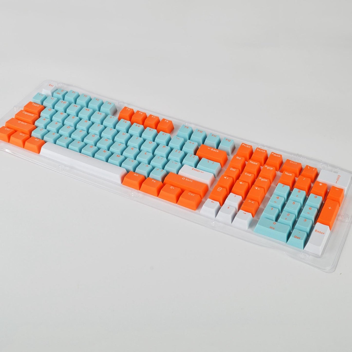 PBT 113Pcs Keycaps Set for Mechanical Gaming Keyboard 61 87 104 108 Keys B