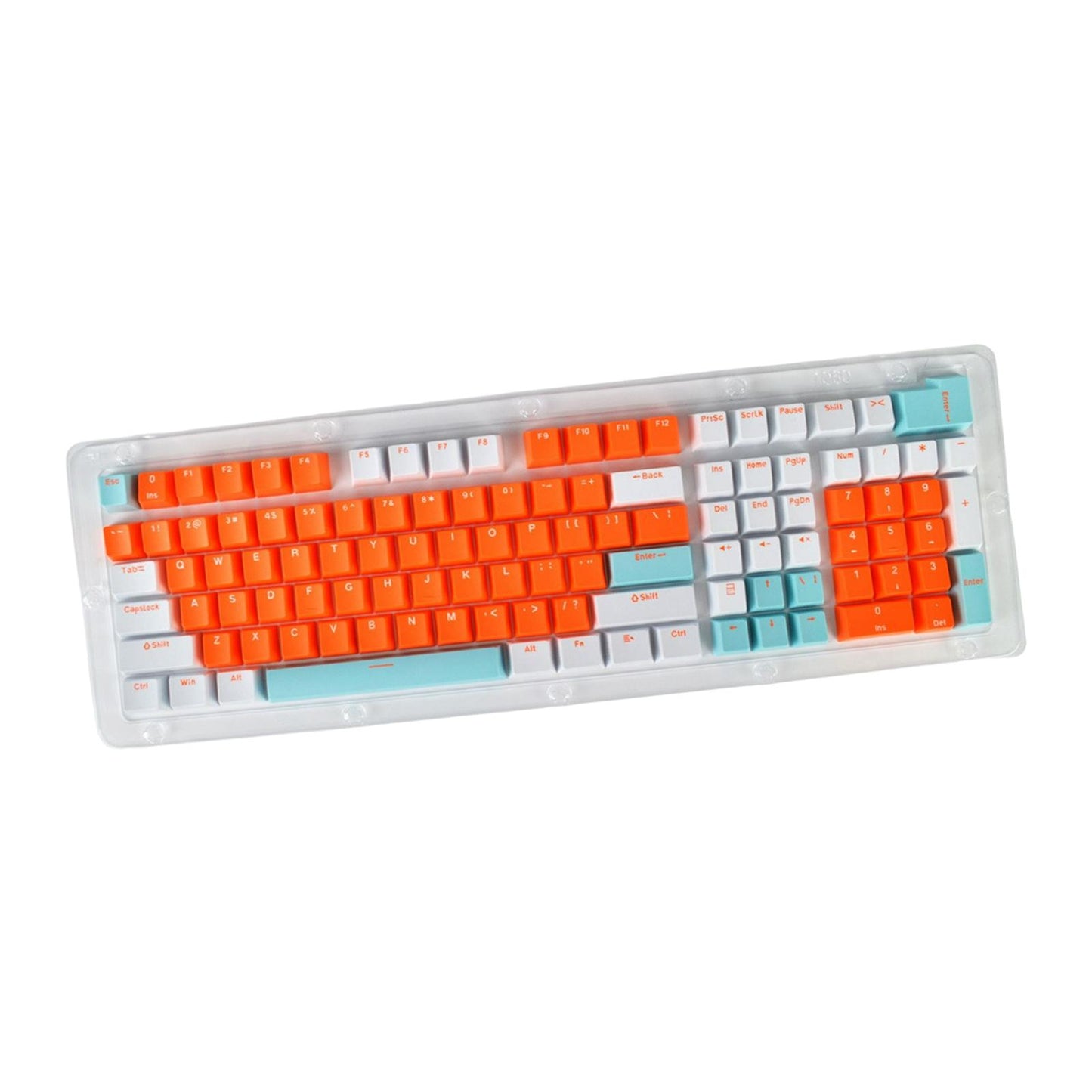 PBT 113Pcs Keycaps Set for Mechanical Gaming Keyboard 61 87 104 108 Keys C