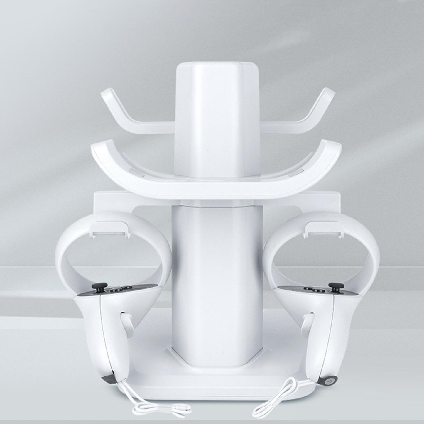 VR Stand Protection Controller Mount Station Storage Stand Stable for Quest2 White