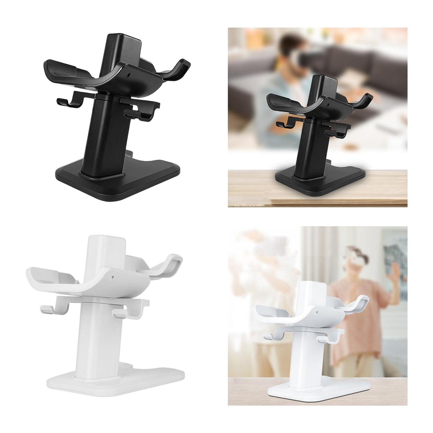 VR Stand Protection Controller Mount Station Storage Stand Stable for Quest2 White
