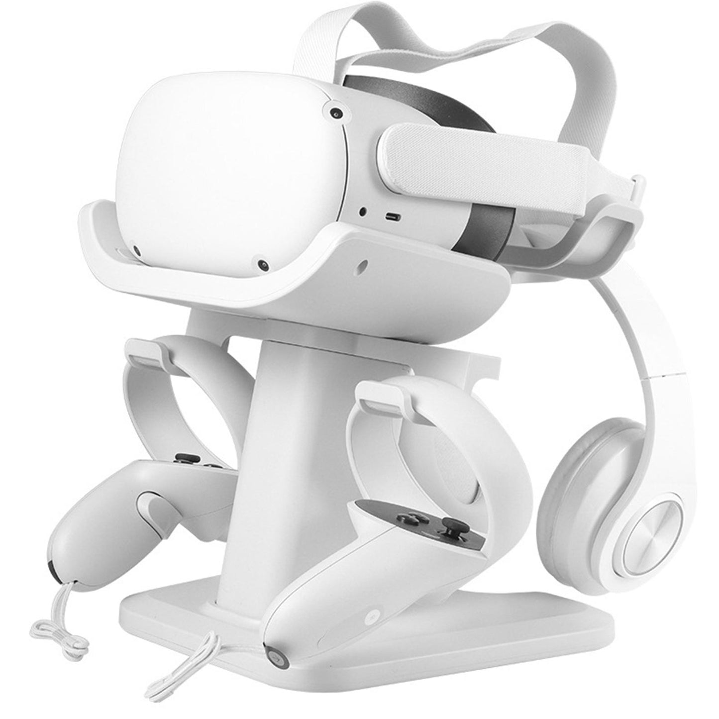 VR Stand Protection Controller Mount Station Storage Stand Stable for Quest2 White