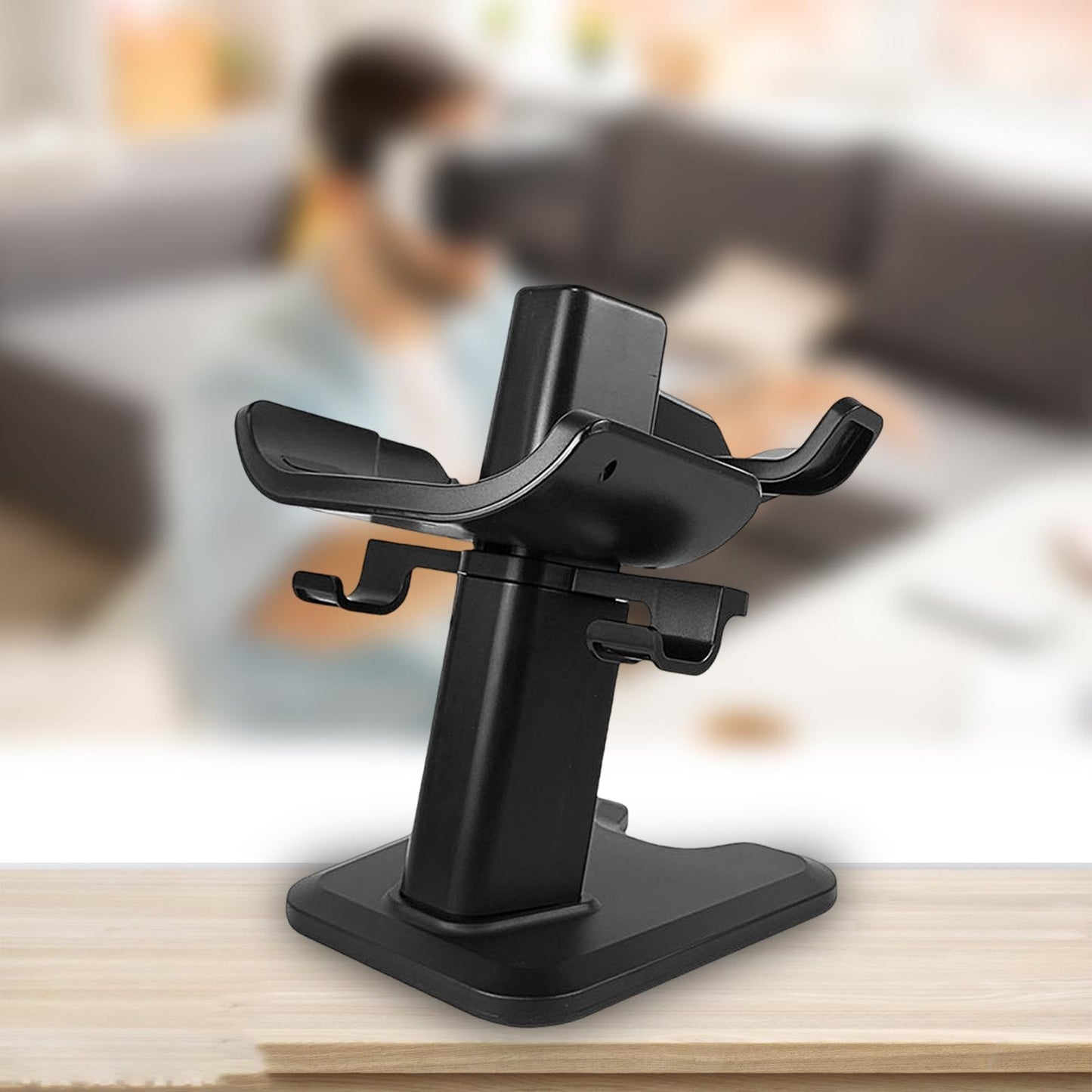 VR Stand Protection Controller Mount Station Storage Stand Stable for Quest2 Black