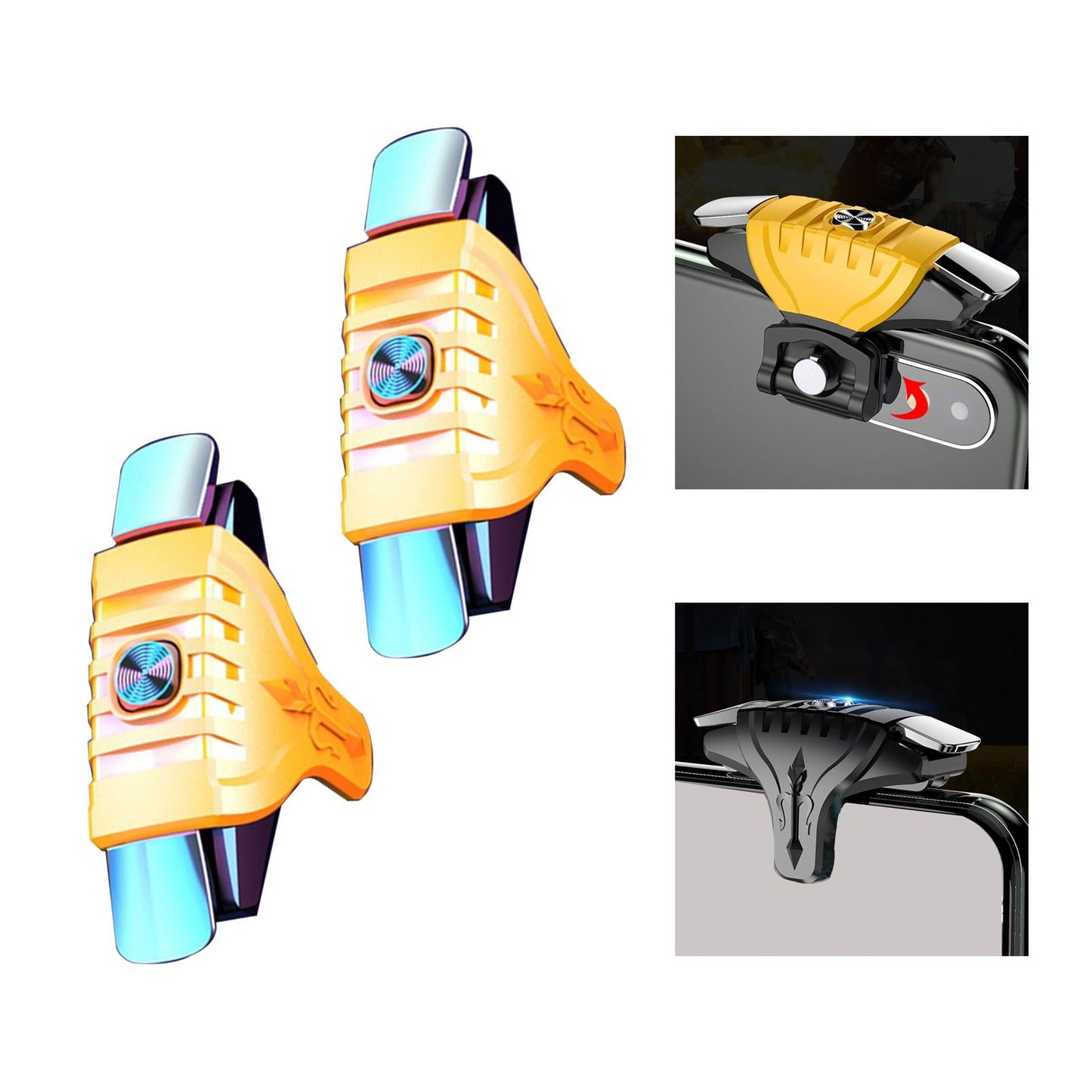 Mobile Games Controller Fire and Aim Buttons Gaming Joysticks Gamepad Grip