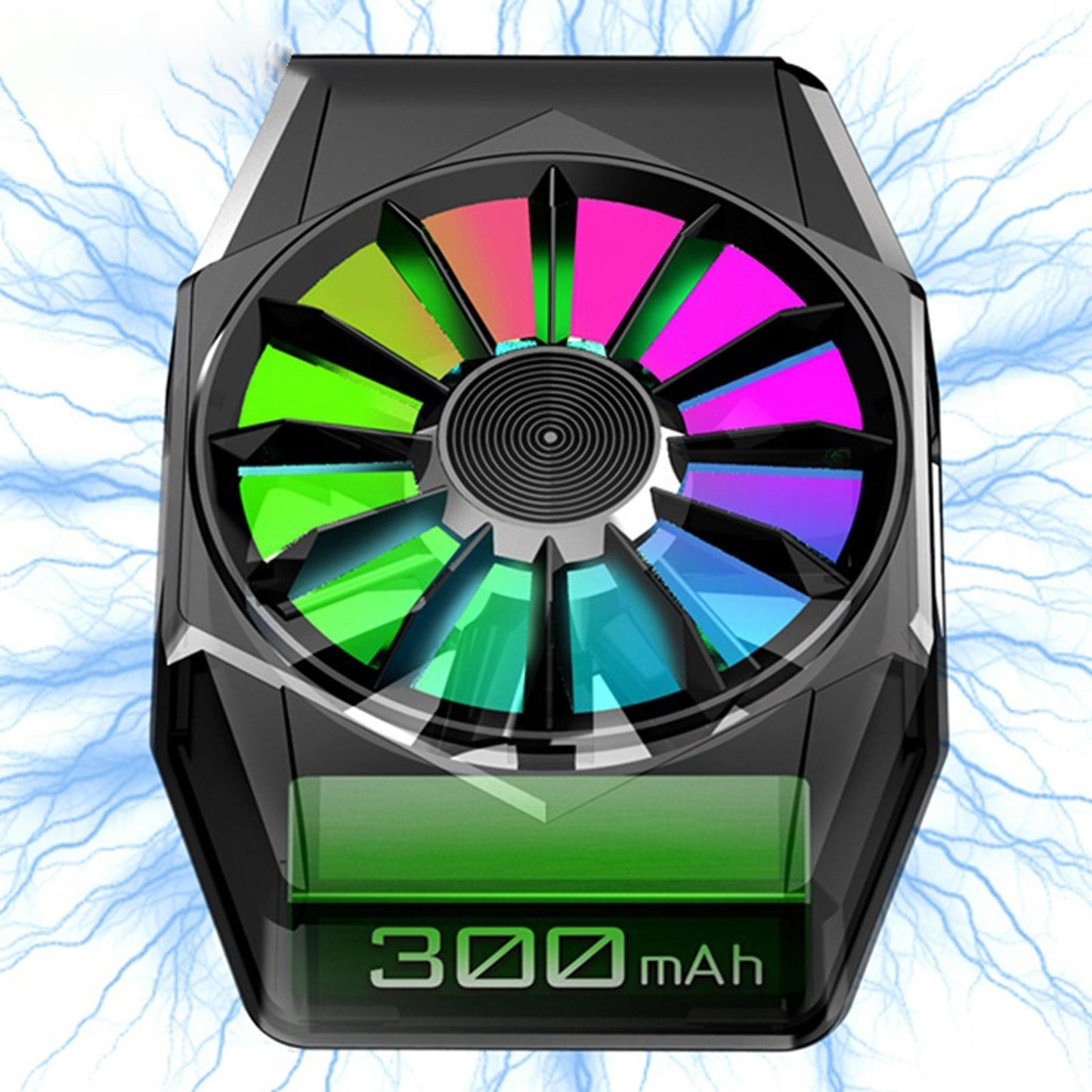 Portable Magnetic Mobile Phone Cooler Mini Cordless for Playing Games Lives Silver