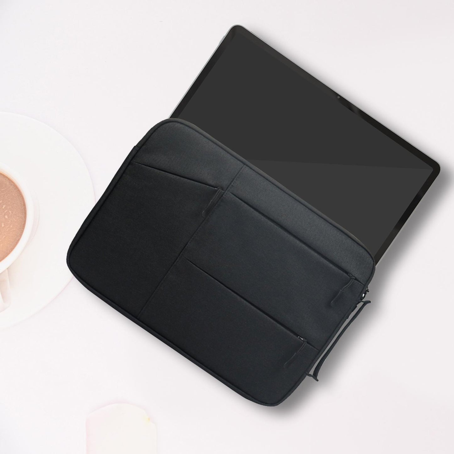 Laptop Sleeve Bag Anti Seismic Multi Functional 6 Mesh Bags for Men Notebook dark400mmX295mmX20mm