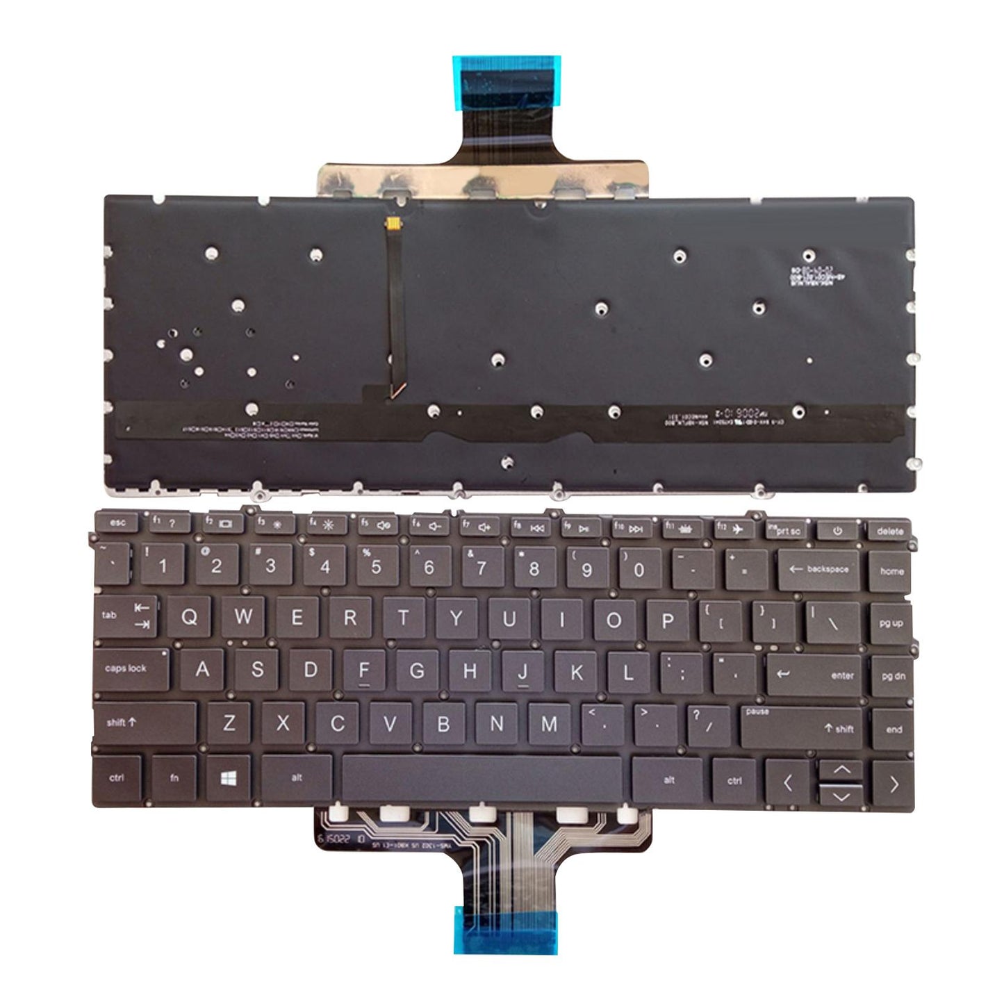 US English Laptop Keyboard with Backlit for HP Pavilion x360 14-Dw Tpn-Q244