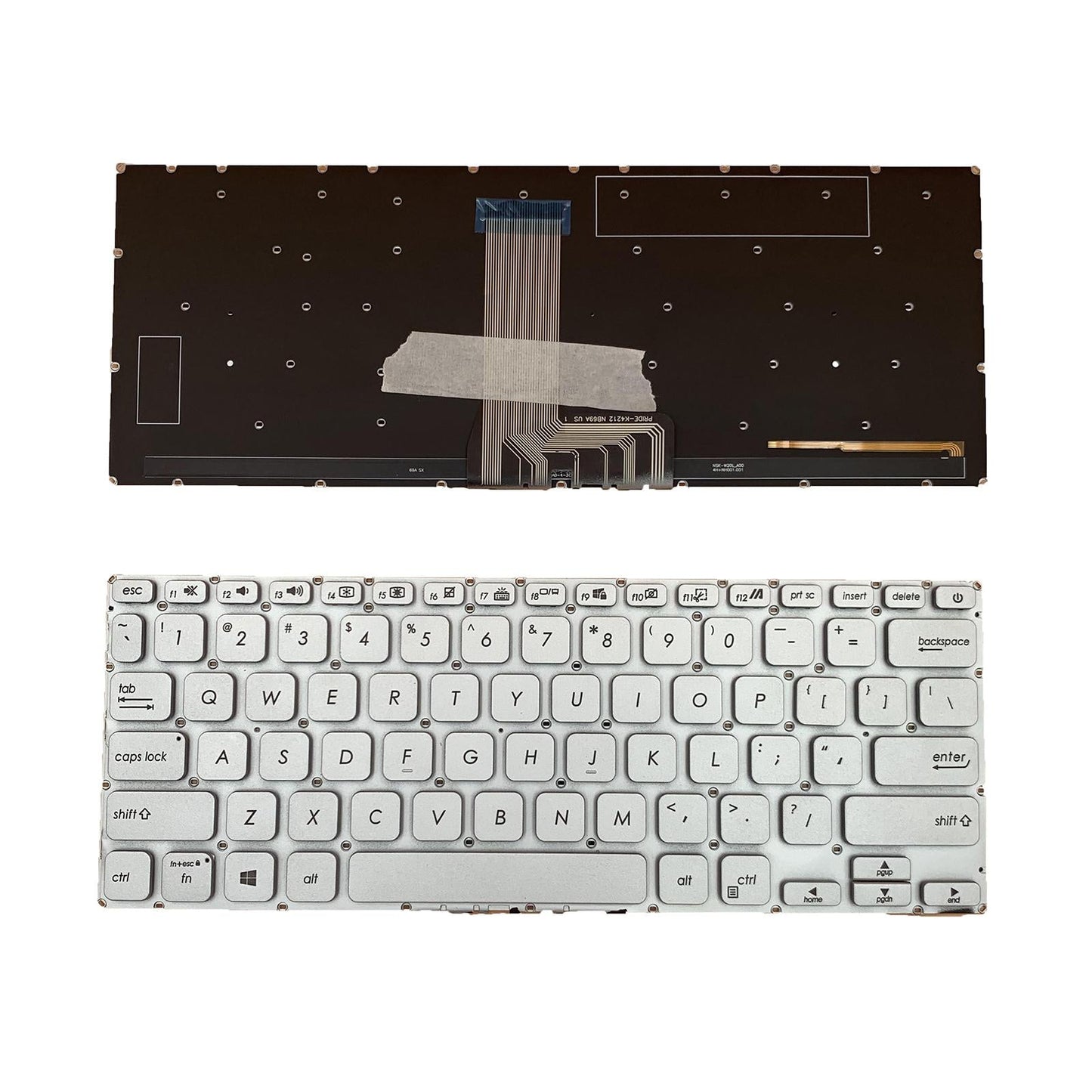 Laptop Keyboard Aexkpe01020 0kN1-A72US22 for 14 x409 x409FJ x409UB Silver