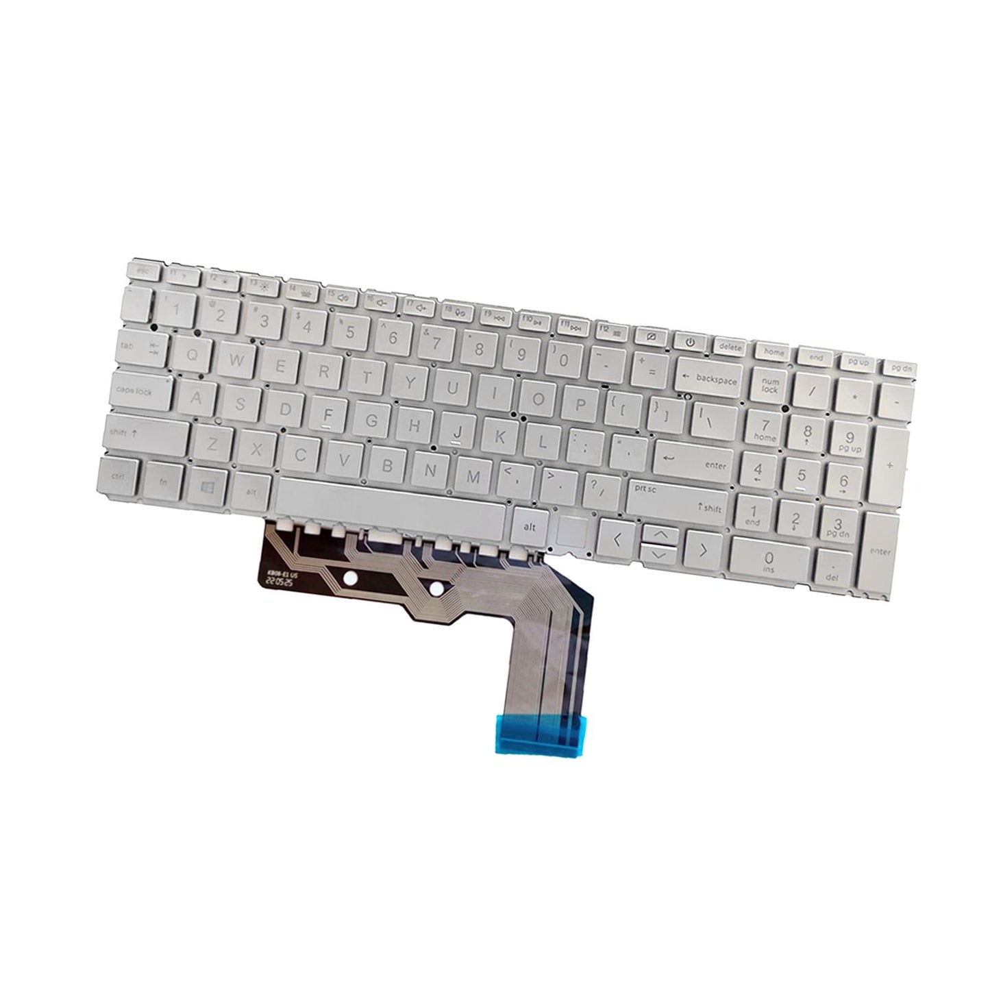 US Layout Laptop Keyboard for HP 15M 15-Ed Tpn-C149 Silver withBacklight