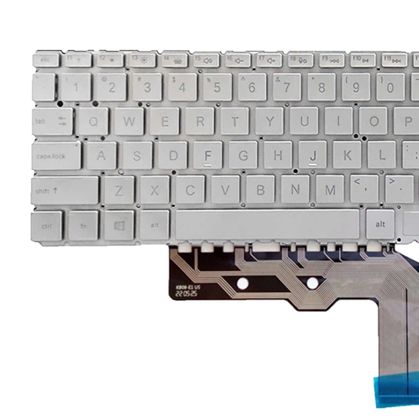 US Layout Laptop Keyboard for HP 15M 15-Ed Tpn-C149 Silver withBacklight