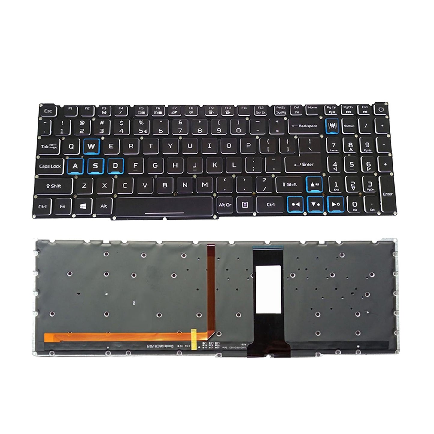 Replacement Laptop Keyboard US Layout for 4 AN515-54 AN515-43 AN517-51 Colorful backlit