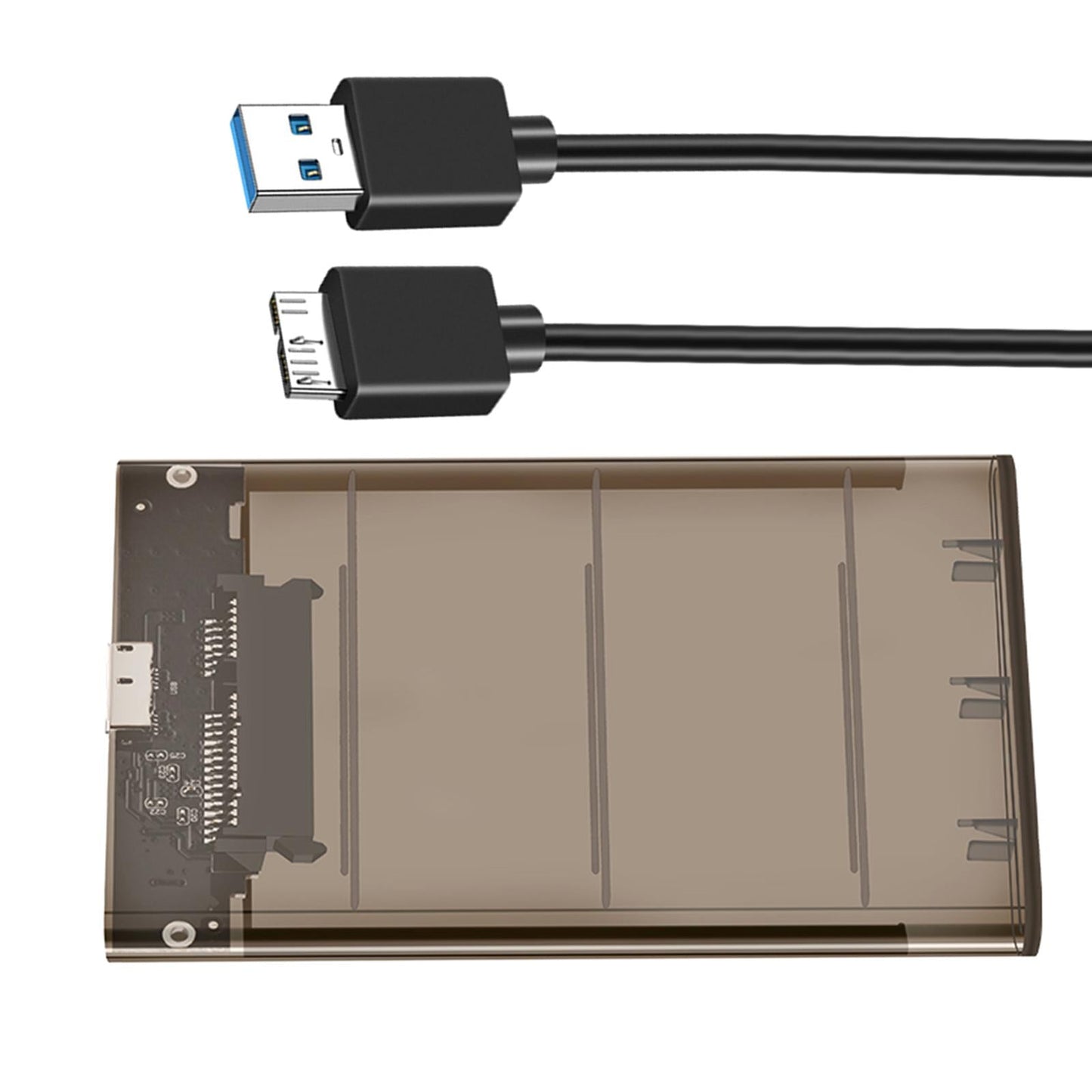 2.5inch External Hard Drive Enclosure SSD Enclosure 5Gbps SATA to USB 3.1 Brown