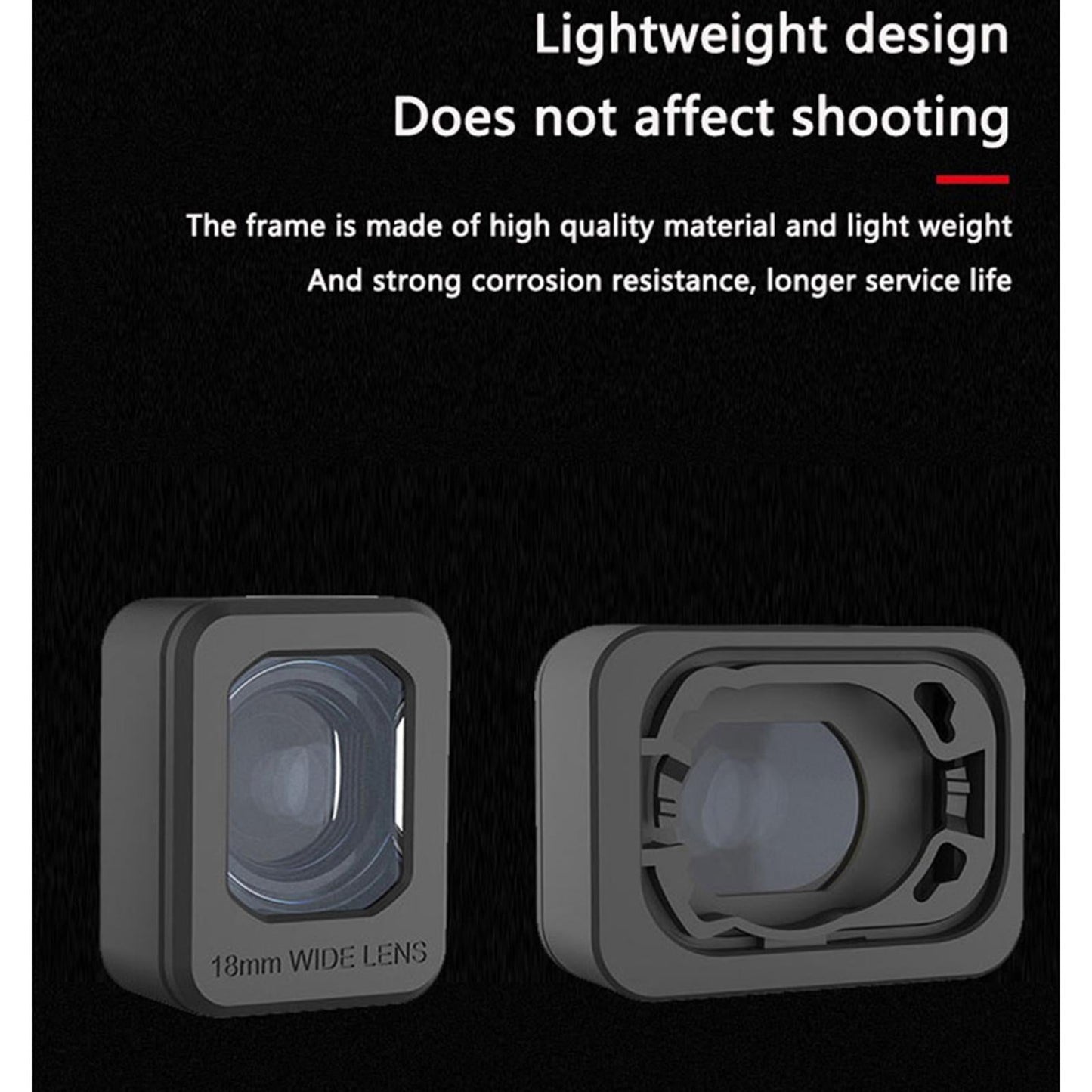 HD Wide Angle Lens External Corrosion Resistance Coating for 3 Pro