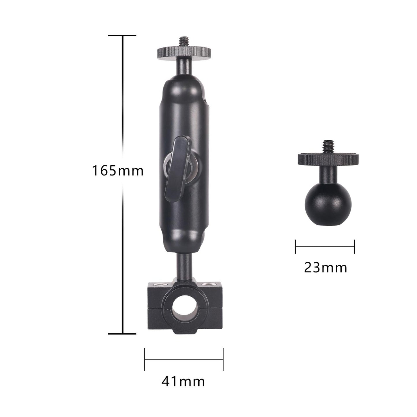 Motorcycle Rearview Mirror Stand Cameras Accessory Rotating for Camera