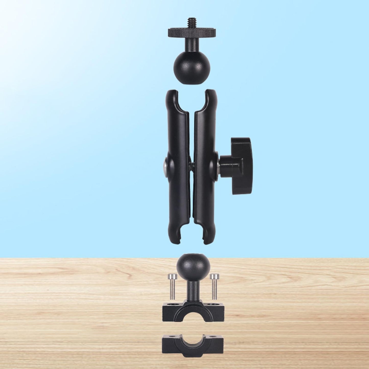 Motorcycle Rearview Mirror Stand Cameras Accessory Rotating for Camera