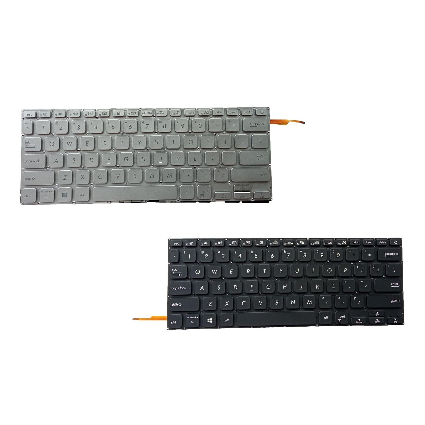 Laptop Keyboard US Layout Matte Durable for VivoBook 14 x415 x415J M4200U Silver