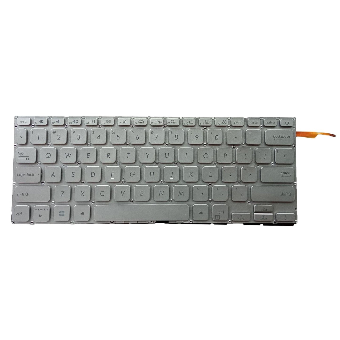 Laptop Keyboard US Layout Matte Durable for VivoBook 14 x415 x415J M4200U Silver