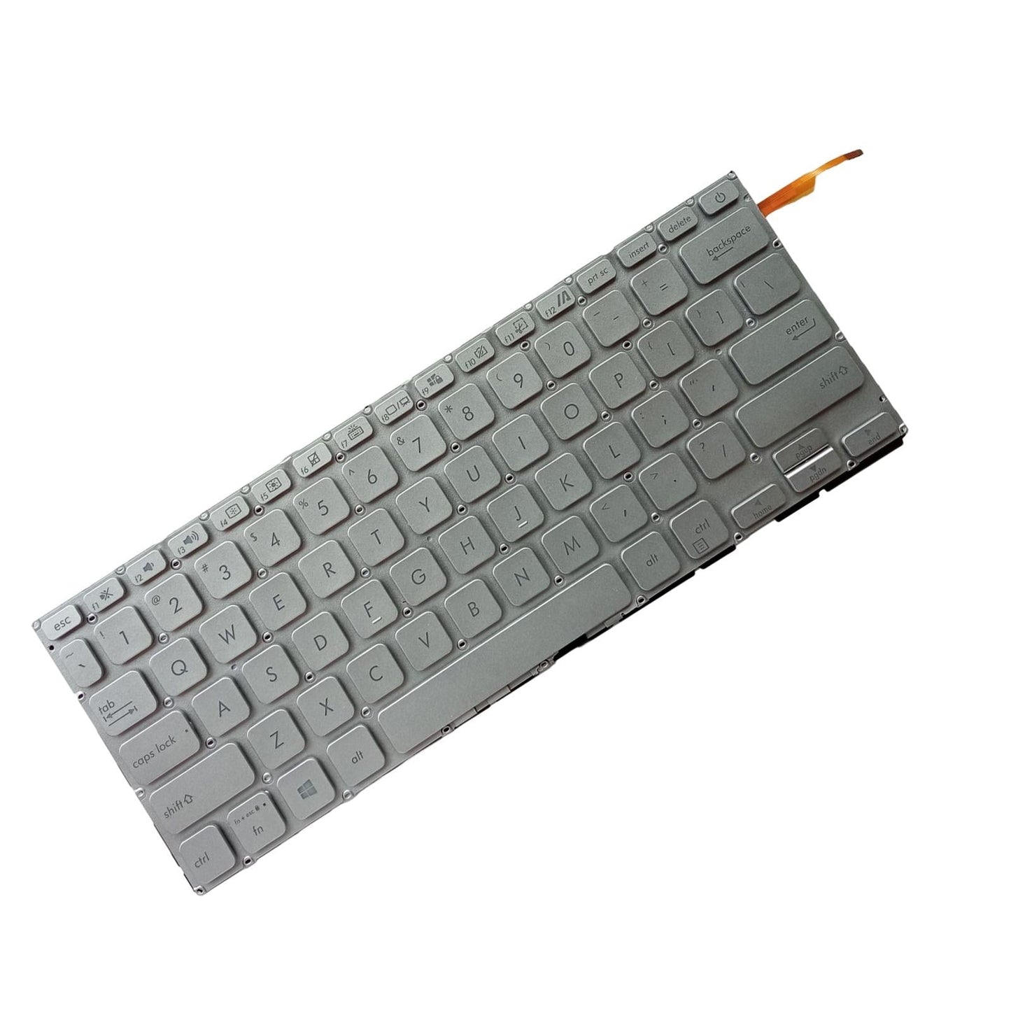 Laptop Keyboard US Layout Matte Durable for VivoBook 14 x415 x415J M4200U Silver