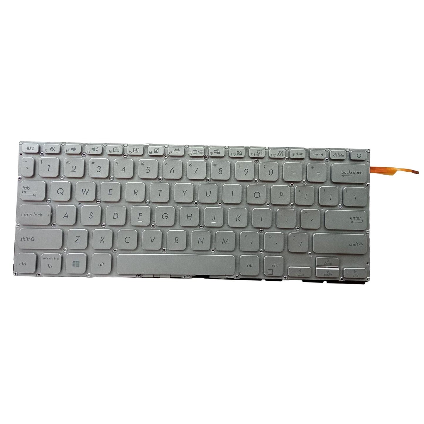 Laptop Keyboard US Layout Matte Durable for VivoBook 14 x415 x415J M4200U Silver