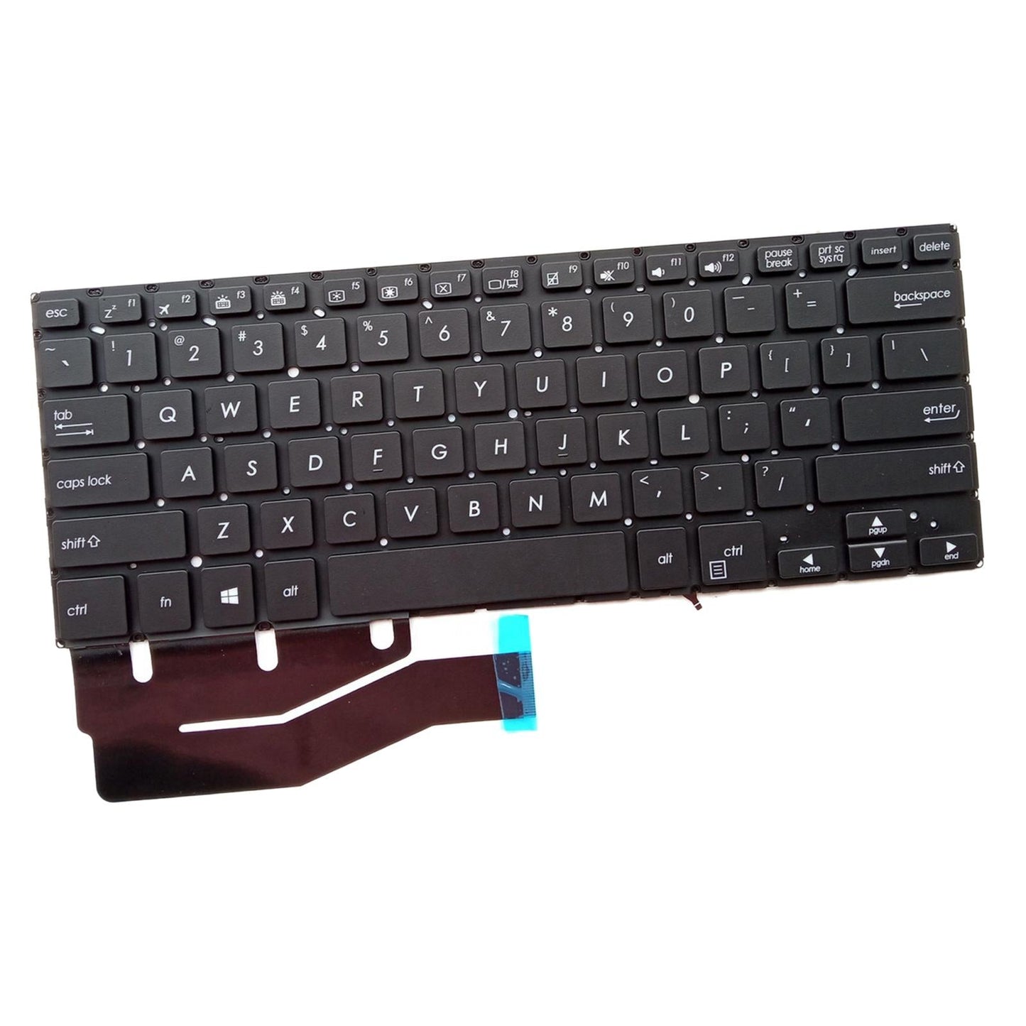 Laptop Keyboard Black English US with Backlit for TP410 TP410UA TP401CA