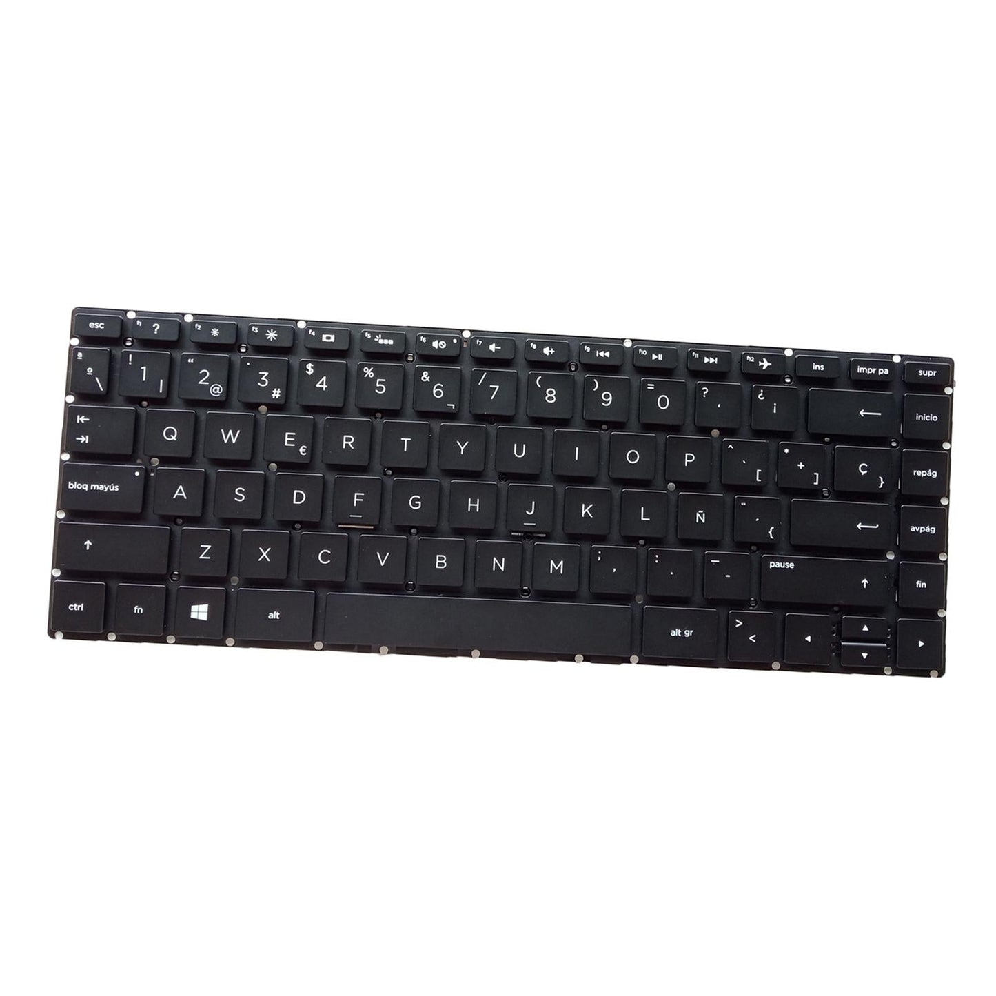 Laptop Keyboard Replacement Spanish for 14-Bk Tpn-W125 Black with Backlight