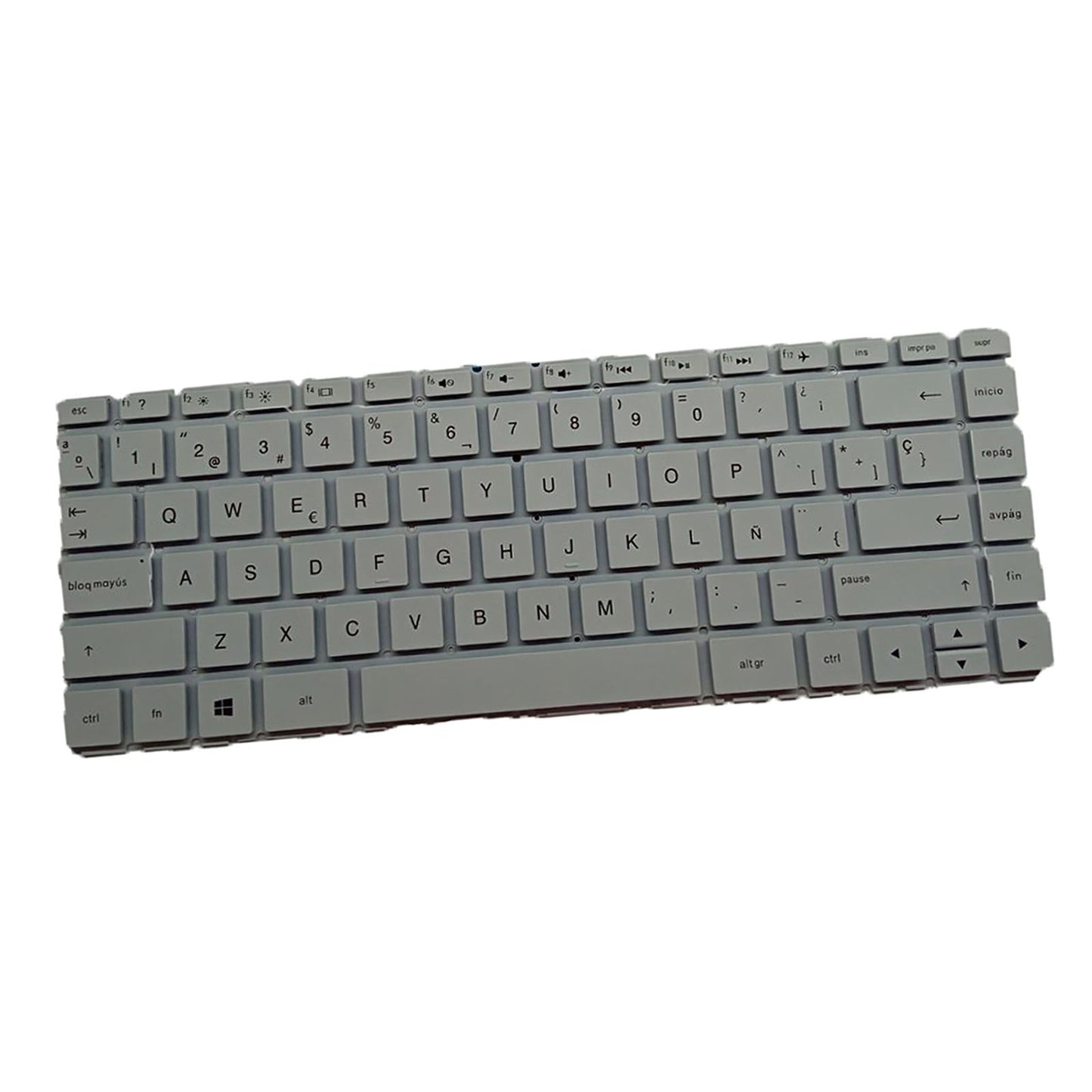 Laptop Keyboard Replacement Spanish for 14-Bk Tpn-W125 White No Backlight