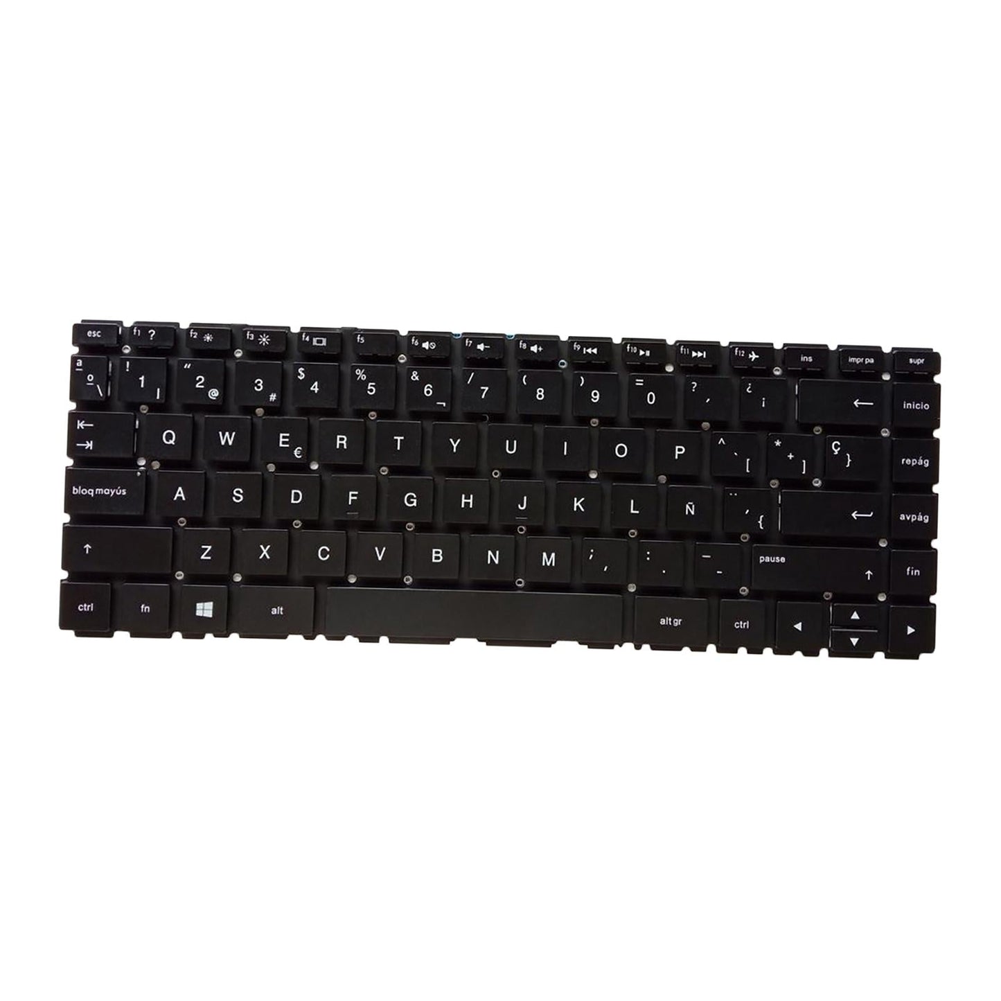 Laptop Keyboard Replacement Spanish for 14-Bk Tpn-W125 Black No Backlight