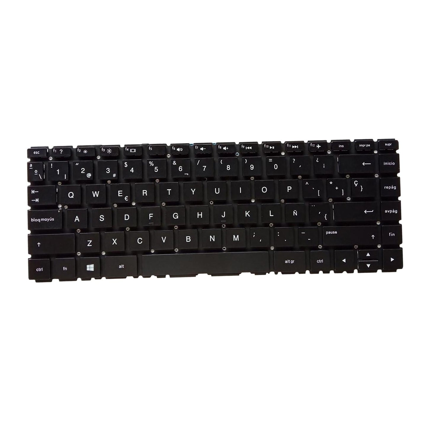 Laptop Keyboard Replacement Spanish for 14-Bk Tpn-W125 Black No Backlight
