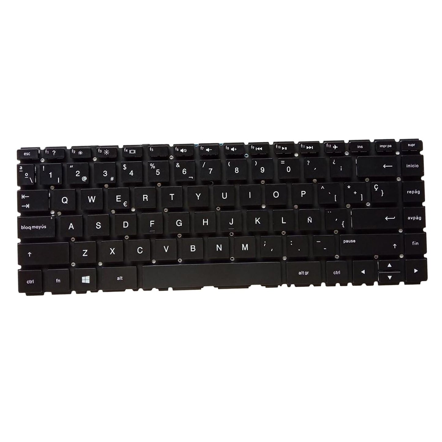 Laptop Keyboard Replacement Spanish for 14-Bk Tpn-W125 Black No Backlight