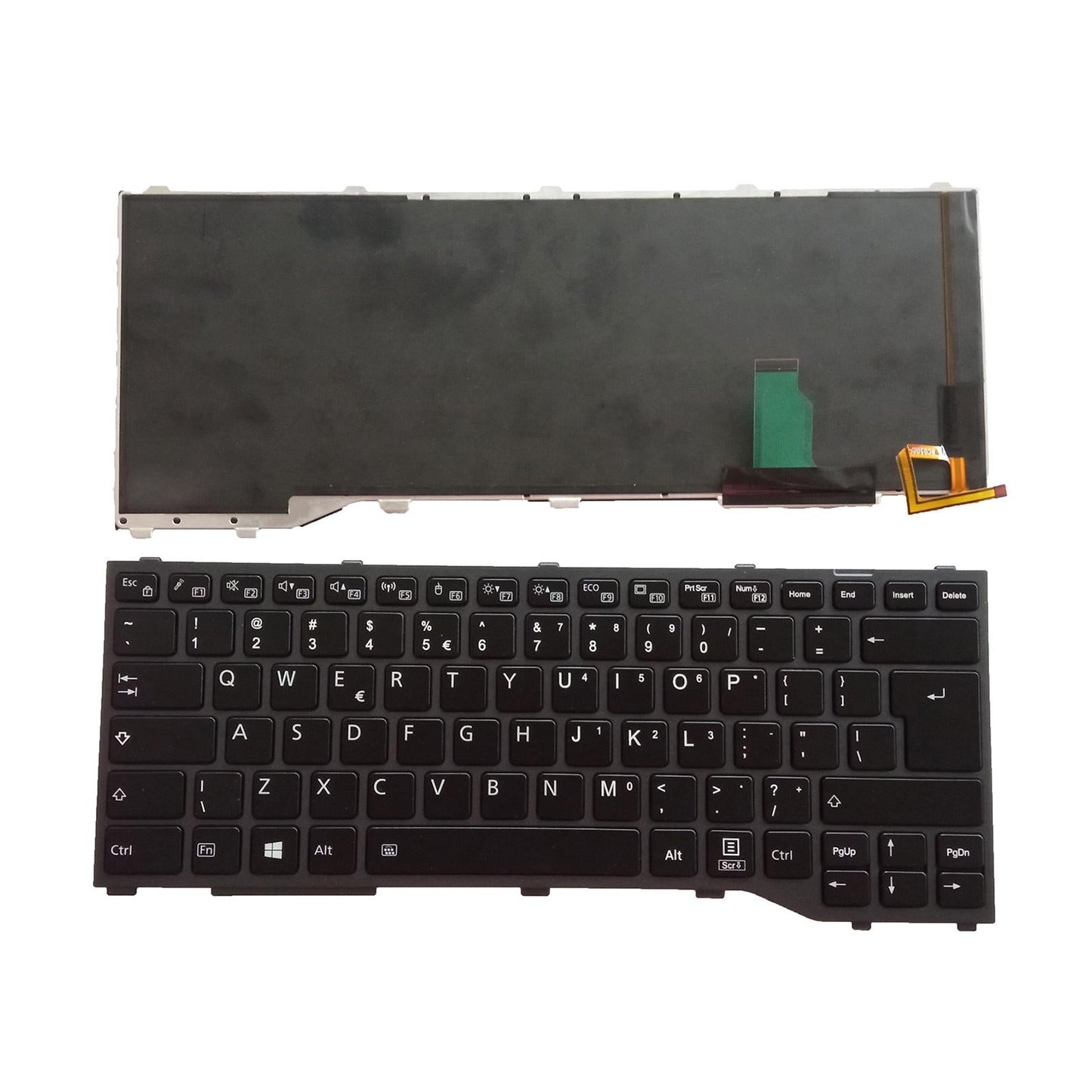 Replacement Laptop Keyboard Repair Part with Backlit for T937 T939 Durable