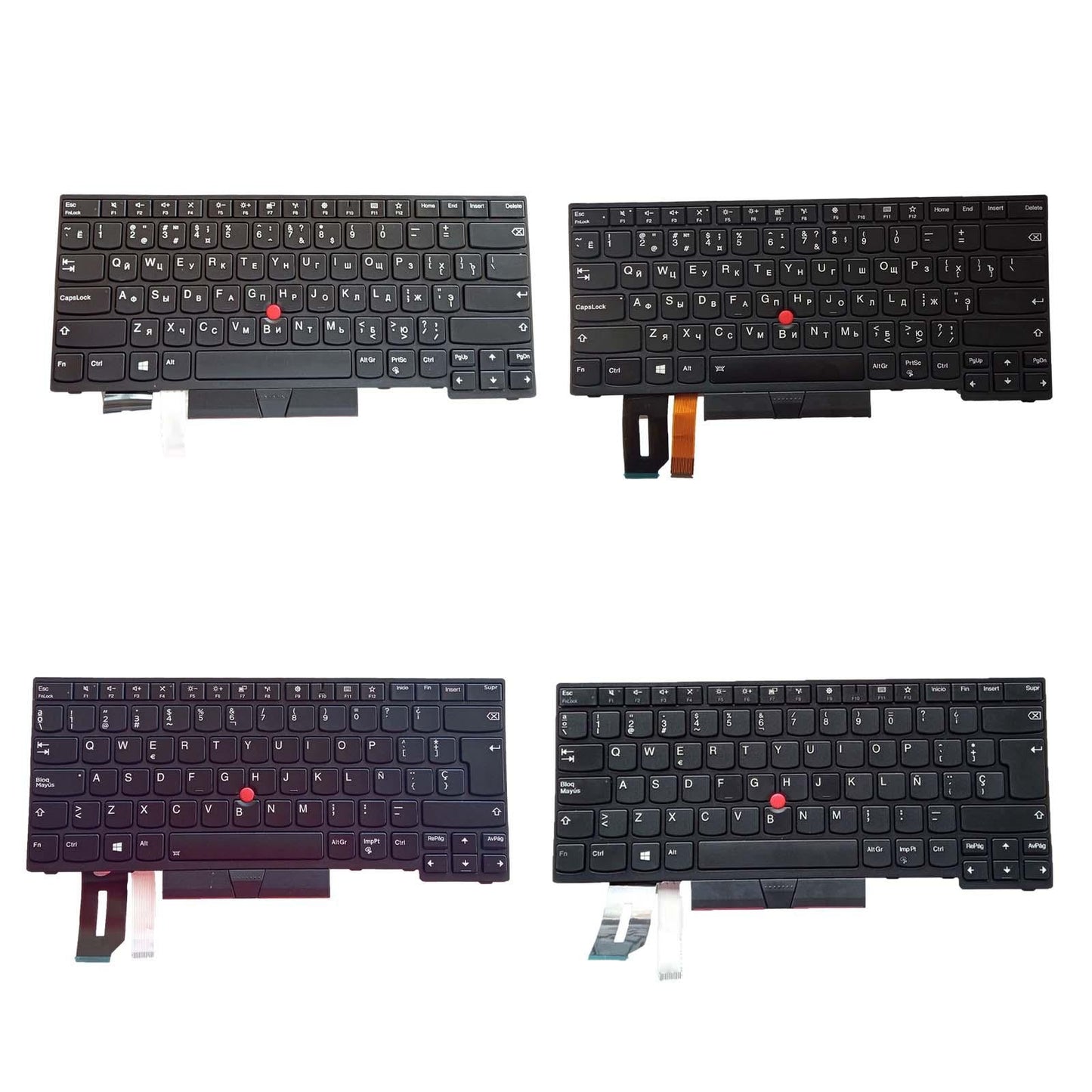 Russian Keyboard Russian Layout with Pointer for E480 E490 No Backlit