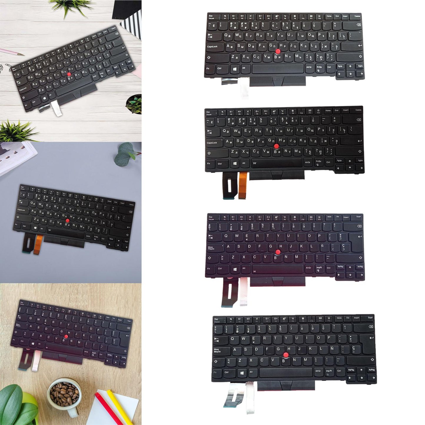 Russian Keyboard Russian Layout with Pointer for E480 E490 No Backlit
