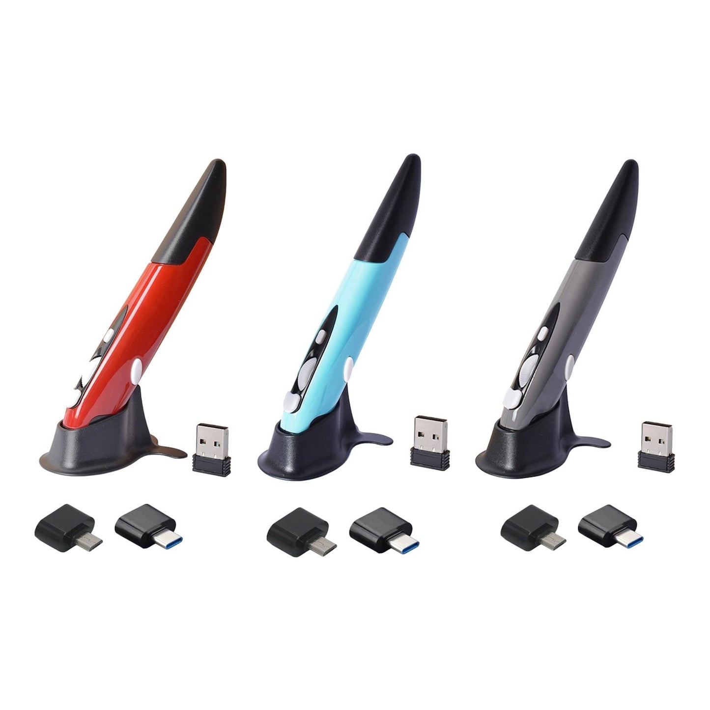 2.4G Wireless Mouse Pen Handwriting for Notebook Phone Laptop Red