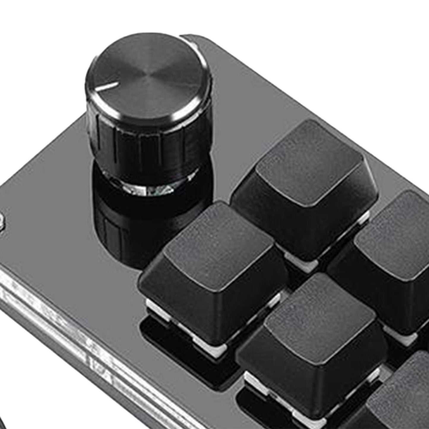 Programming macro Knob Keyboard Multifunctional Portable Black