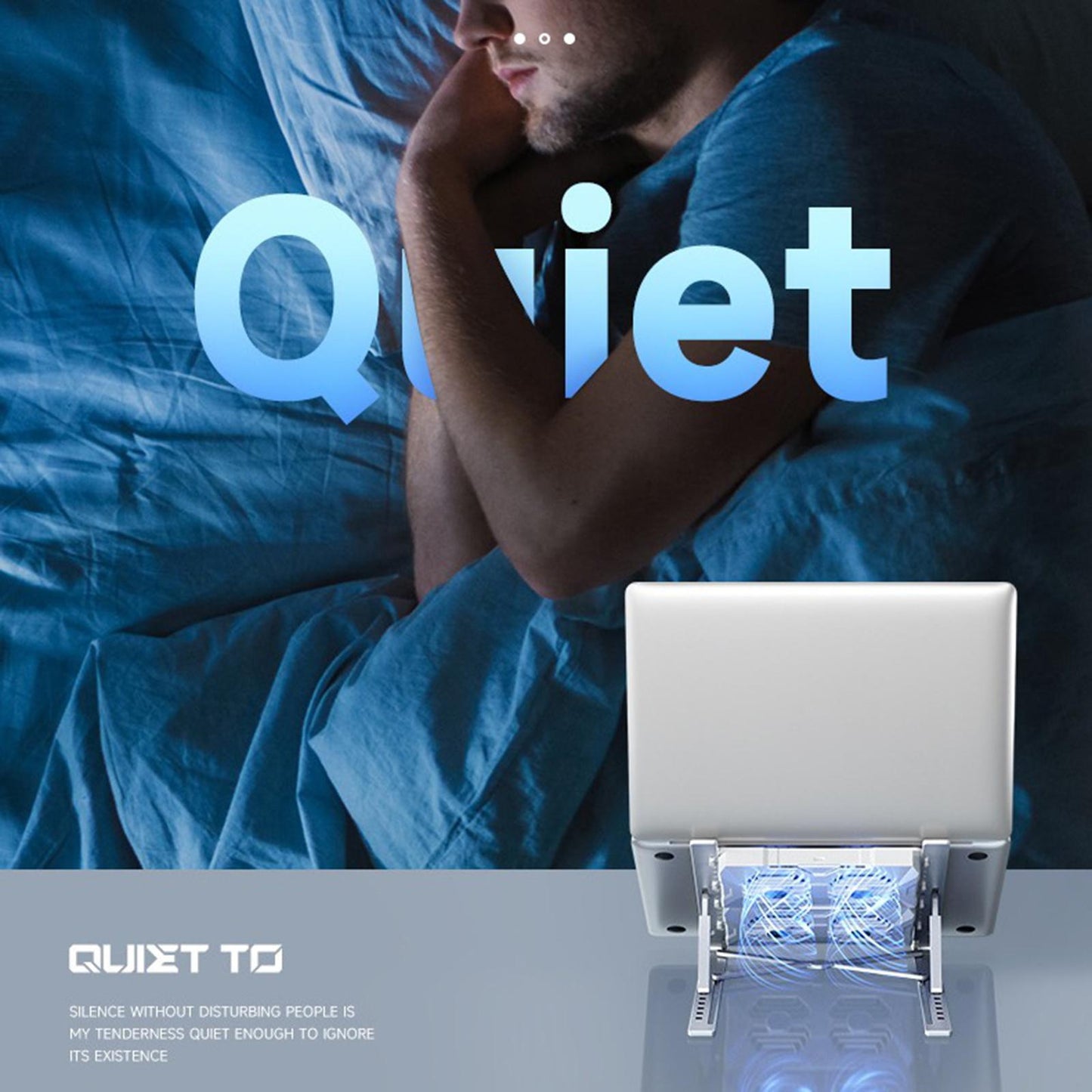 Laptop Cooler Portable Powerful Turbo Fan Low Noise Home 2 Cooler 1 Brace