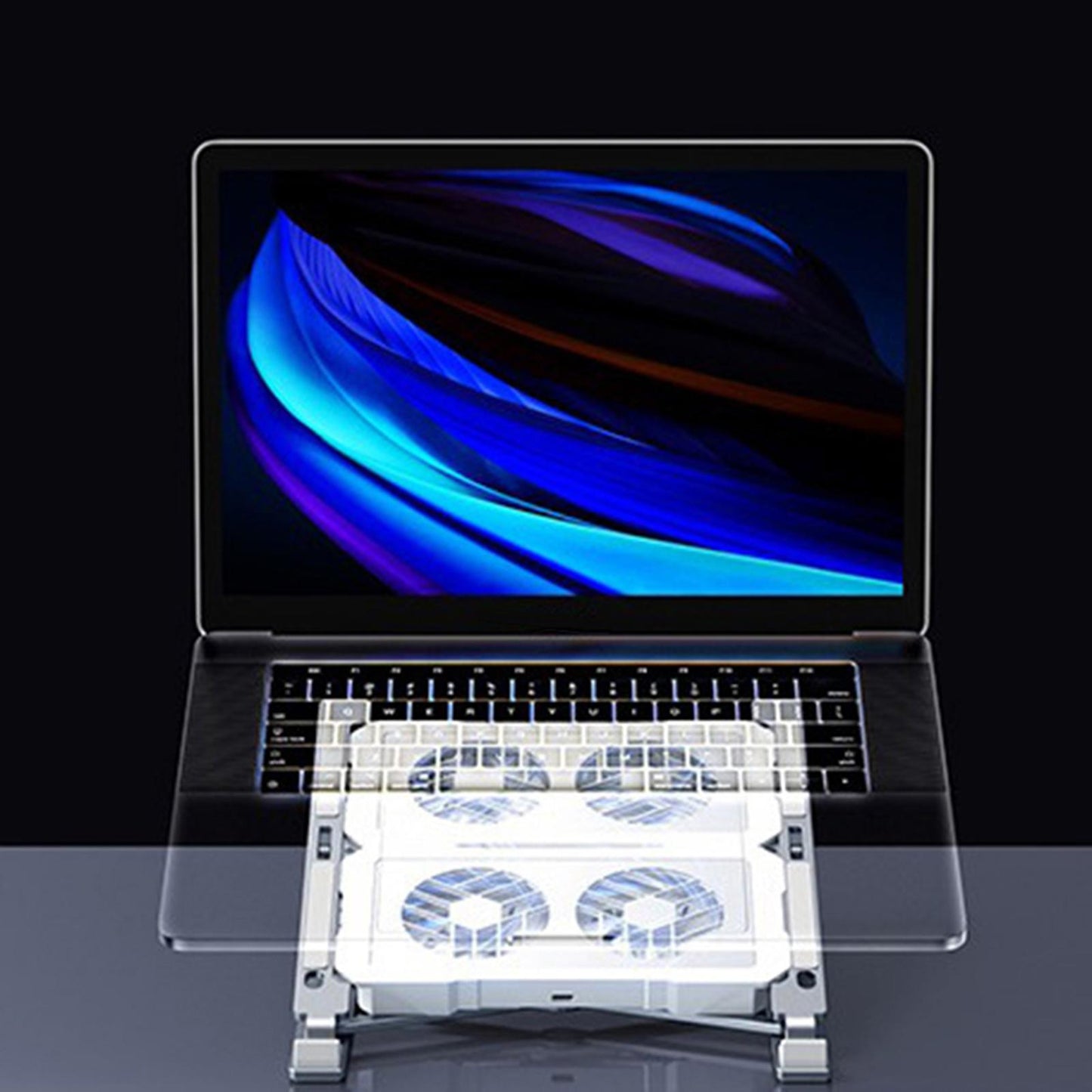 Laptop Cooler Portable Powerful Turbo Fan Low Noise Home 2 Cooler 1 Brace