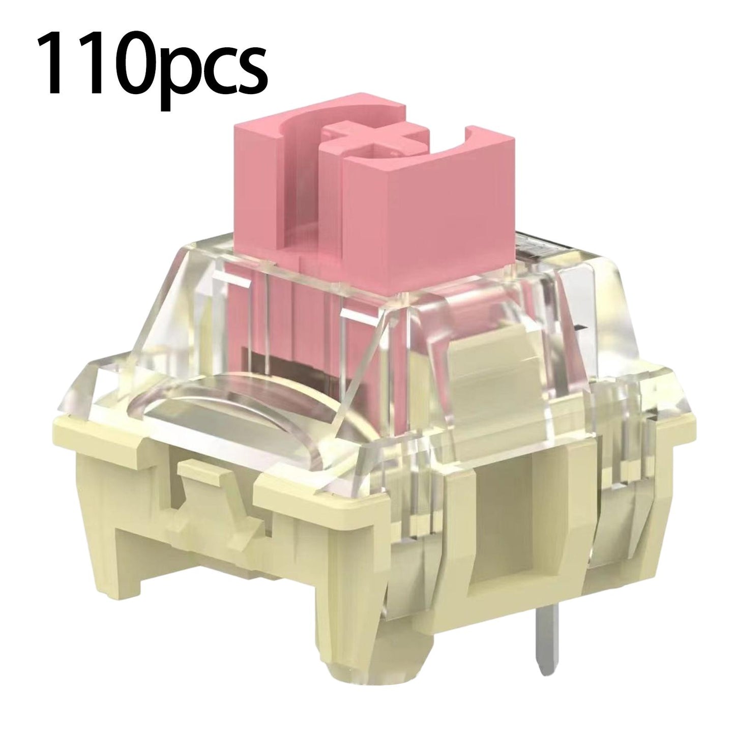 Mechanical Keyboard Switch Smooth Good Light Transmission for Ttc Gold Pink 100pcs