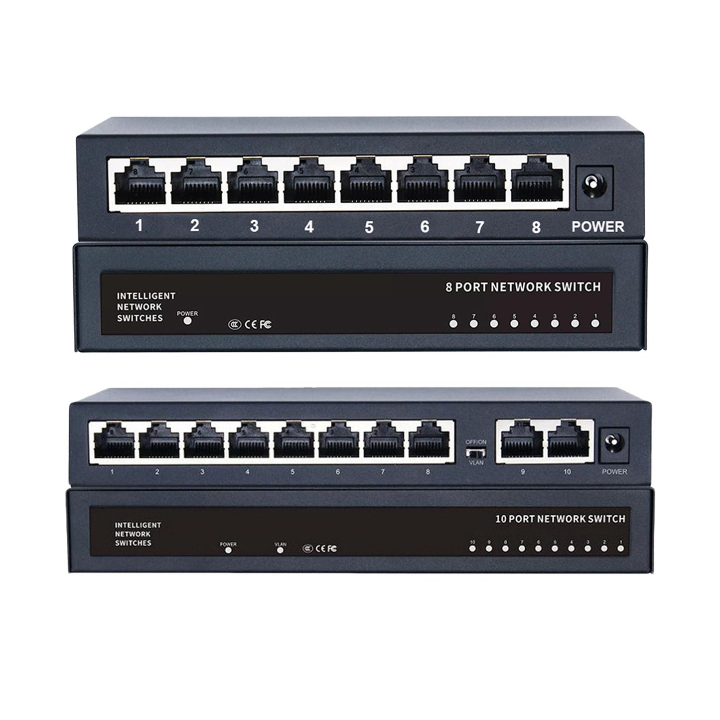 8 Port Gigabit Ethernet Switch Home Network Hub 1000Mbps for Home Dormitory