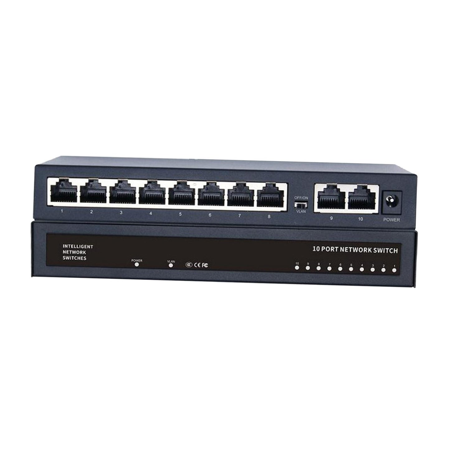 10 Port Gigabit Ethernet Switch 1000Mbps for Video Surveillance Hotels