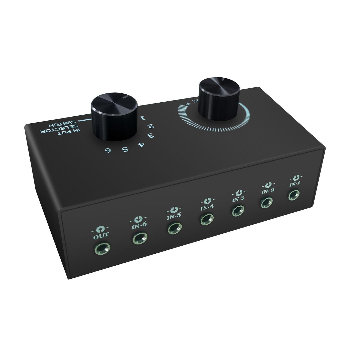 Audio Switch Audio Switcher Box 6 in 1 Out Portable Compact for Laptop Phone