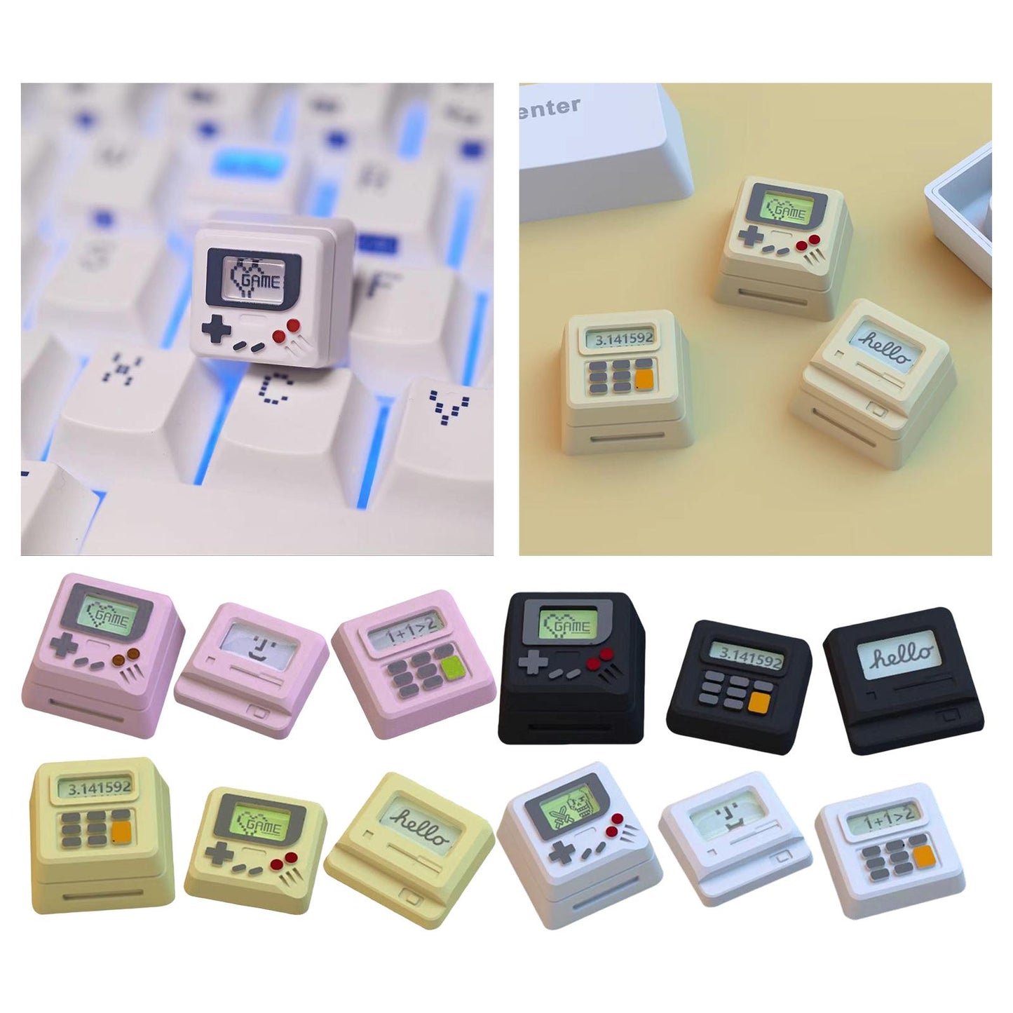 Durable Computer keycaps Direct Replaces for Mechanical Gaming Keyboard White