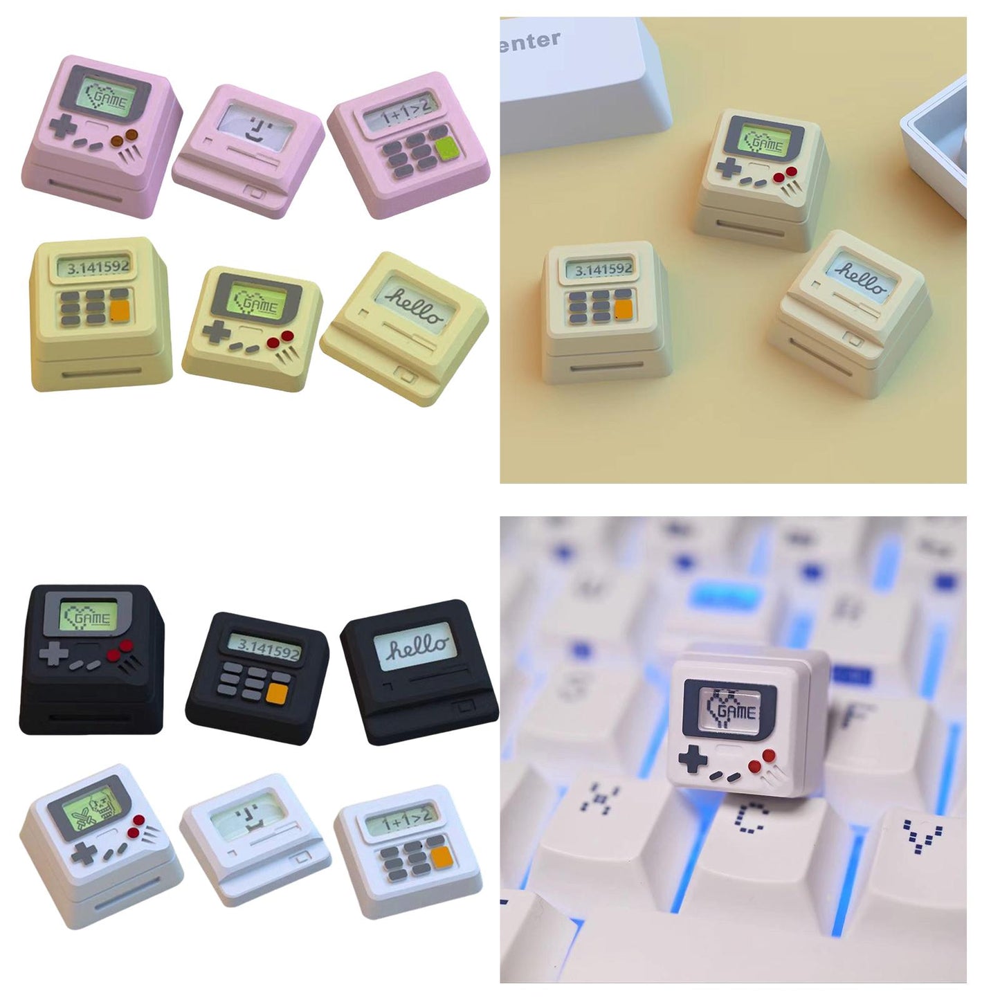 Durable Computer keycaps Direct Replaces for Mechanical Gaming Keyboard White