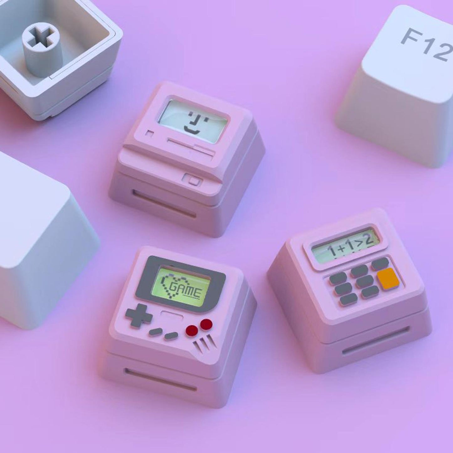 Durable Computer keycaps Direct Replaces for Mechanical Gaming Keyboard Pink