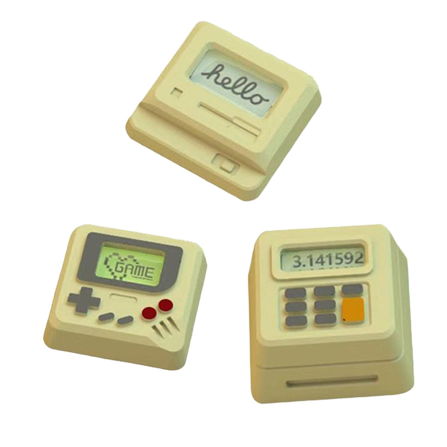 Durable Computer keycaps Direct Replaces for Mechanical Gaming Keyboard Light Yellow