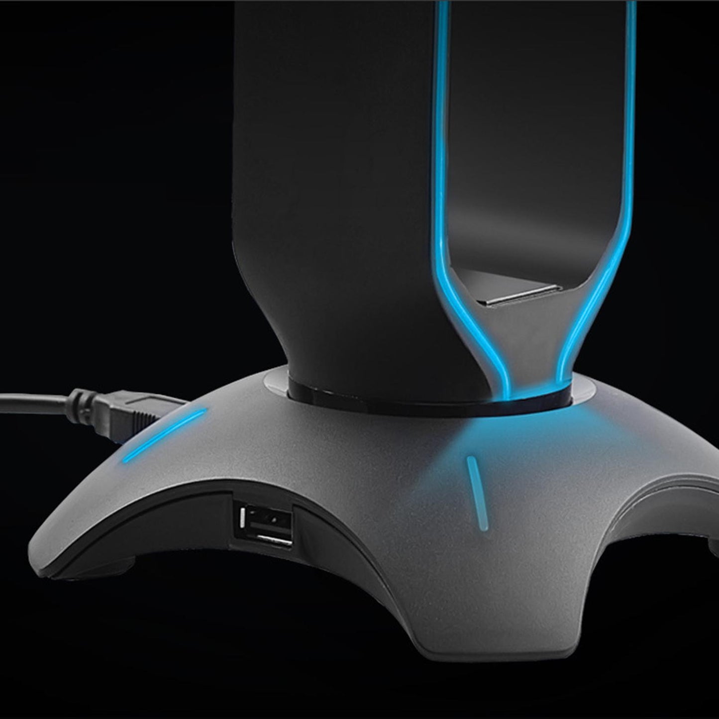 Headset Holder Earphone Stand RGB Light PC Accessories for All Headsets White