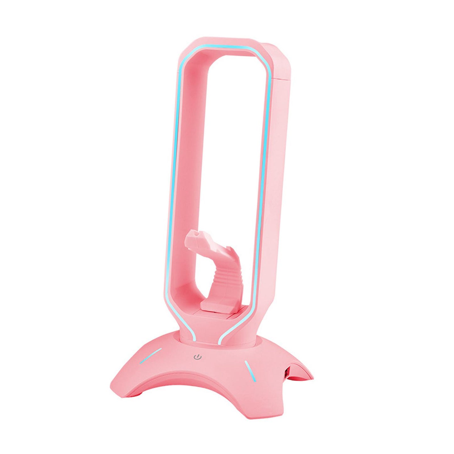 Headset Holder Earphone Stand RGB Light PC Accessories for All Headsets Pink