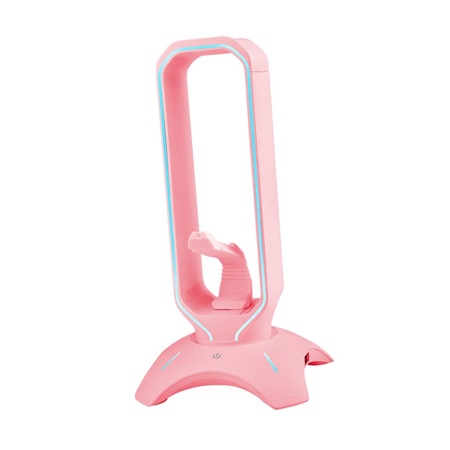 Headset Holder Earphone Stand RGB Light PC Accessories for All Headsets Pink