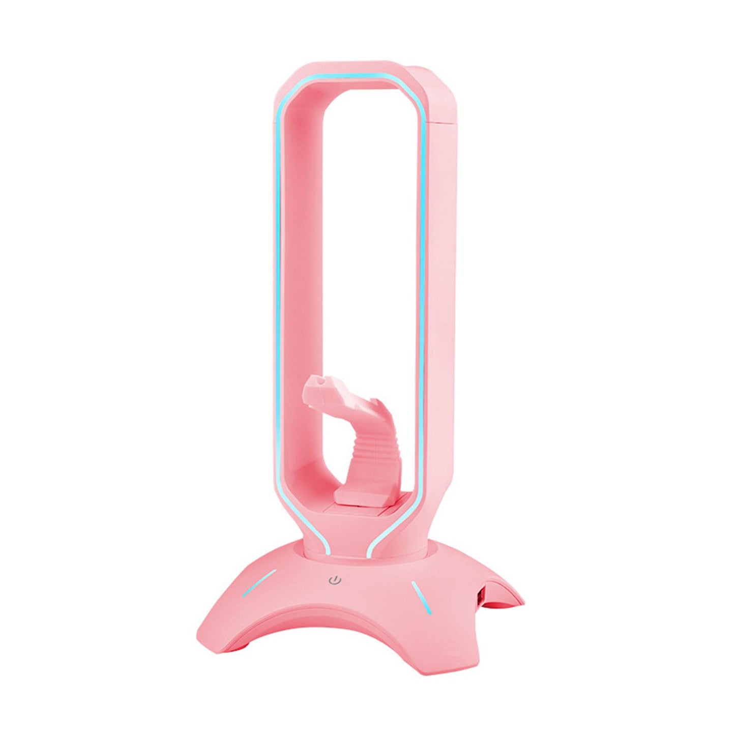 Headset Holder Earphone Stand RGB Light PC Accessories for All Headsets Pink