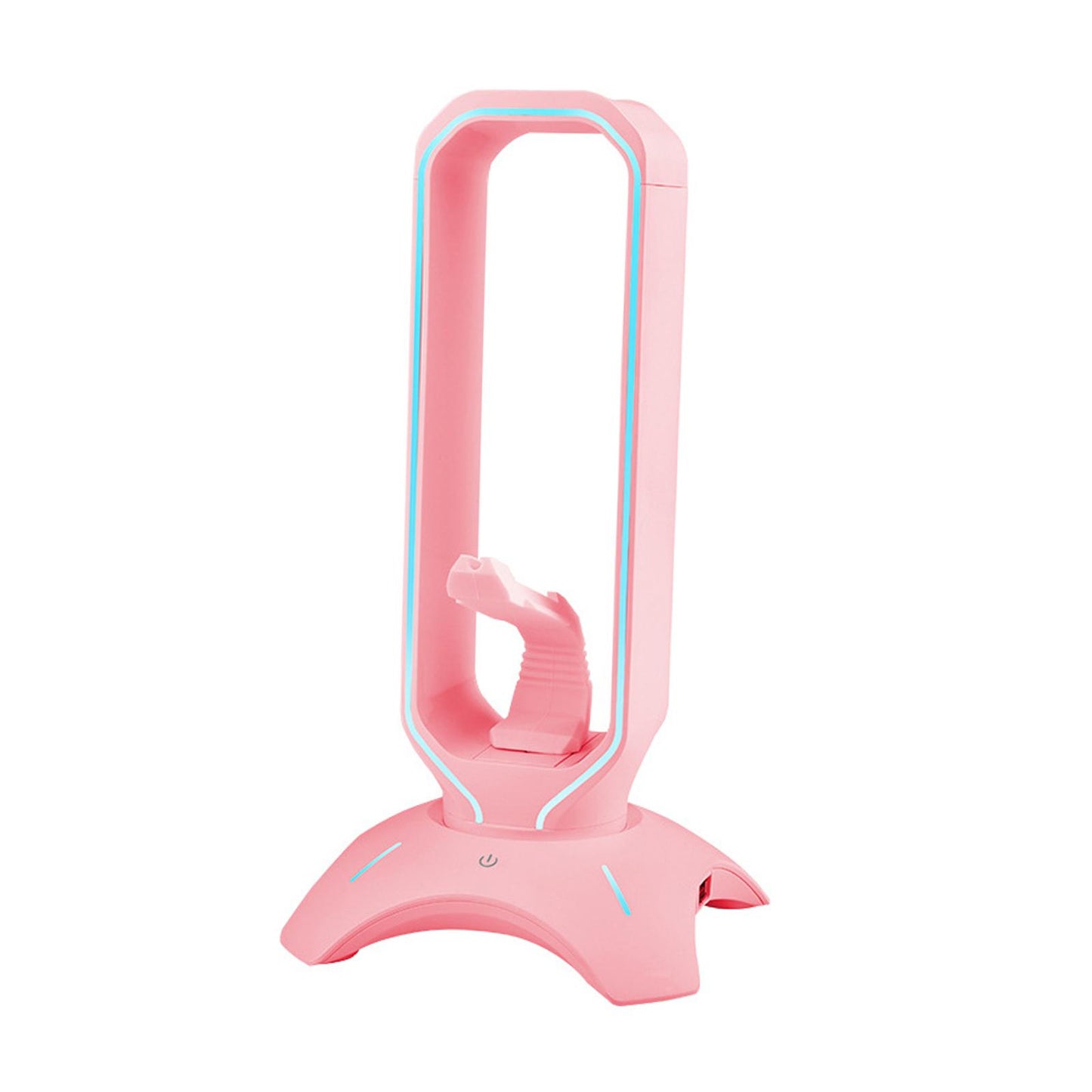 Headset Holder Earphone Stand RGB Light PC Accessories for All Headsets Pink