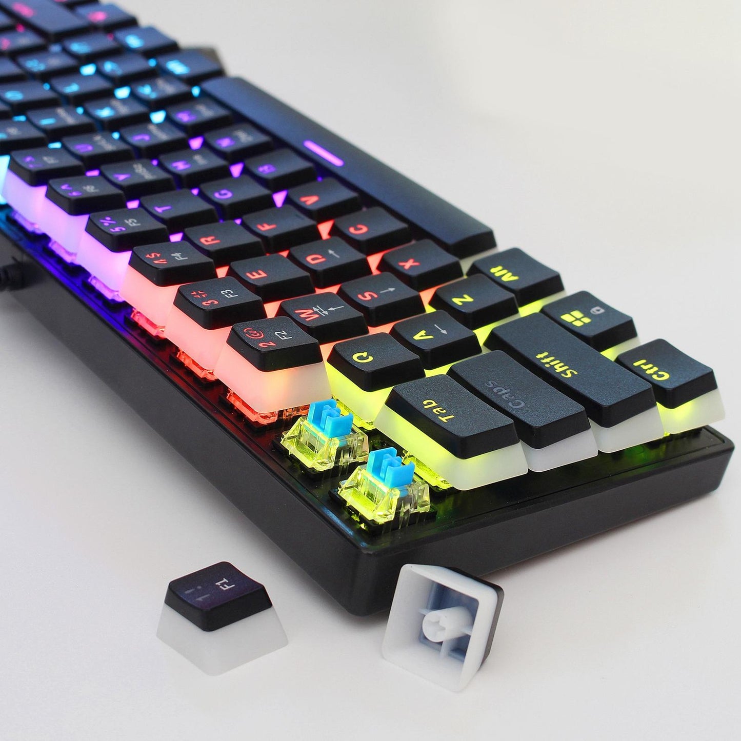 Compact Mechanical Gaming Keyboard Waterproof for Laptop computer
