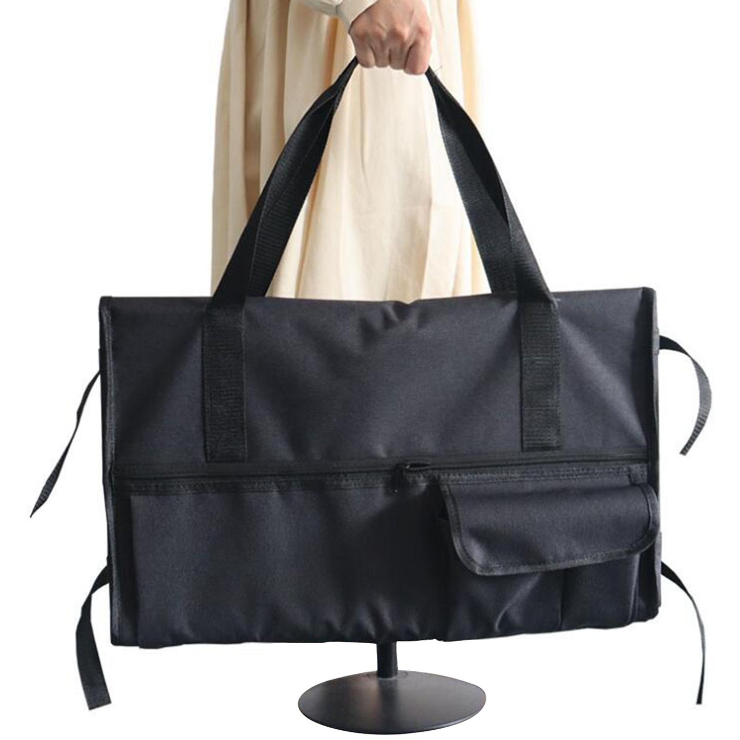 Monitor Carrying Bag Anti Scratch Screen Storage Bag with Handle for Travel Black